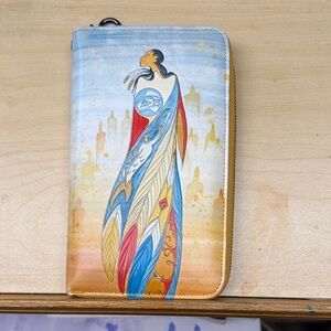 Maxine Noel Hand-painted Zippered Wallet